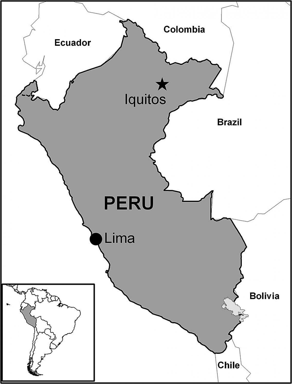지도 iquitos 페루