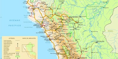 지도 북부의 Peru