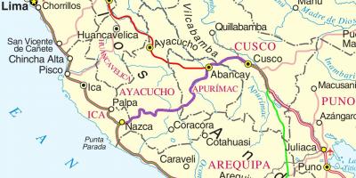 지도의 쿠스코 페루